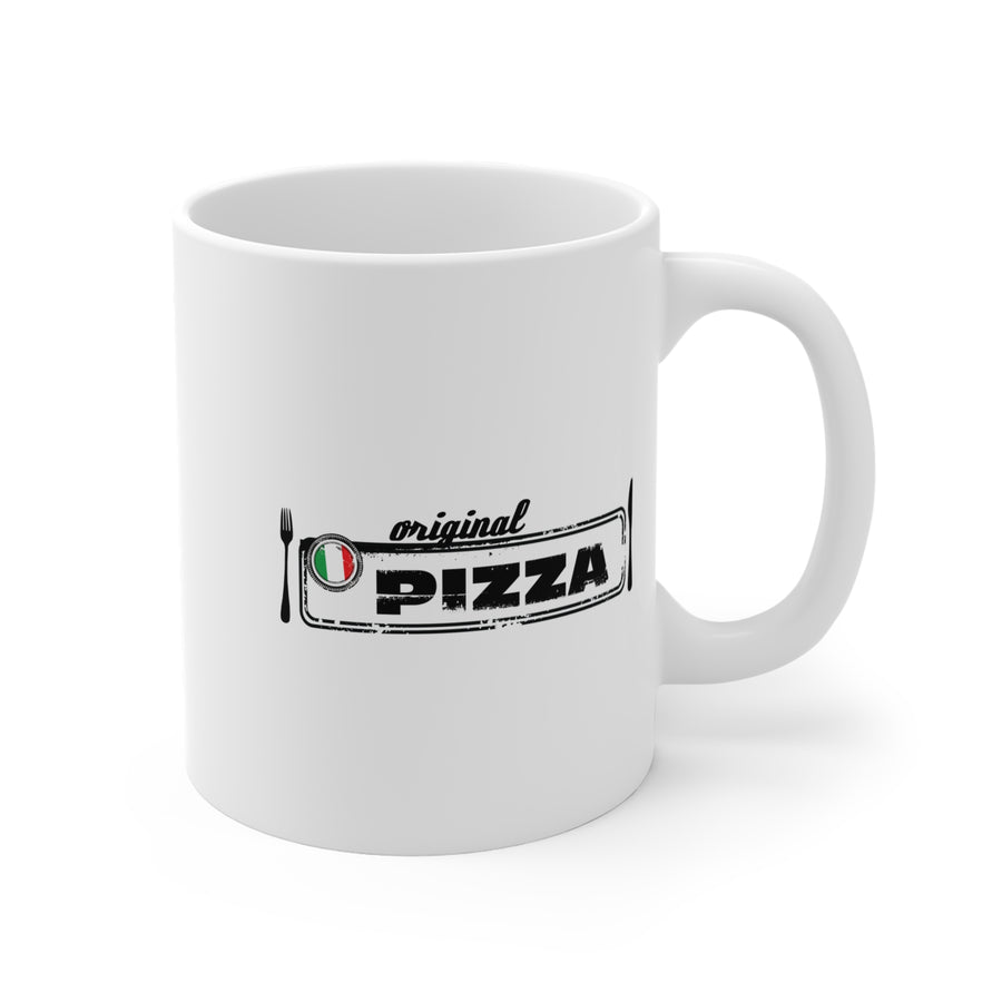 Pizza Lover Mug — "Original Pizza" 11oz Ceramic Coffee Cup