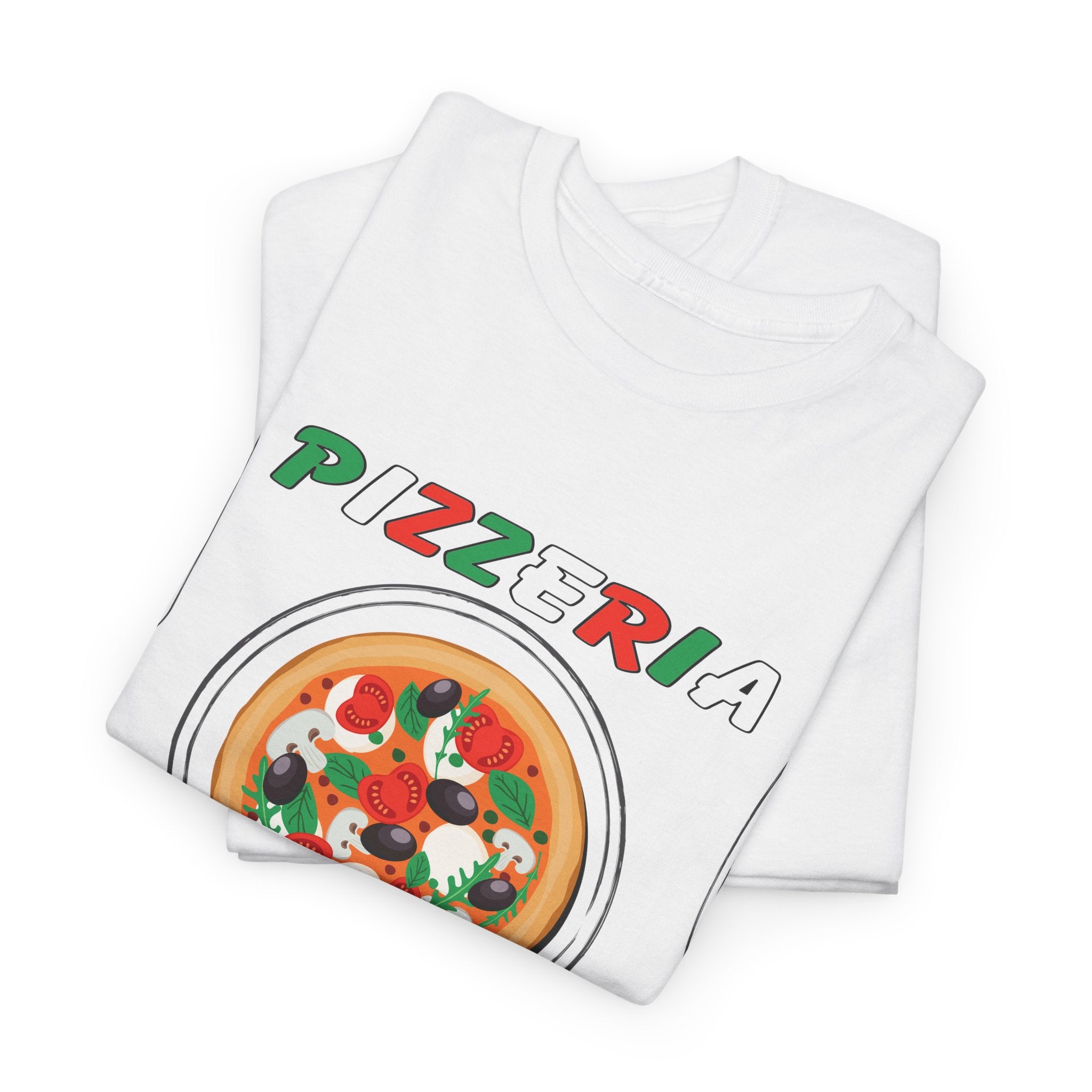 Pizzeria Plate Pizza T-Shirt — Vintage Italian Pizza Graphic Tee