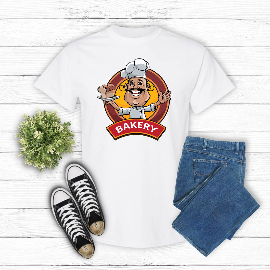 Bakery Chef T‑Shirt — Retro Baker Logo Tee
