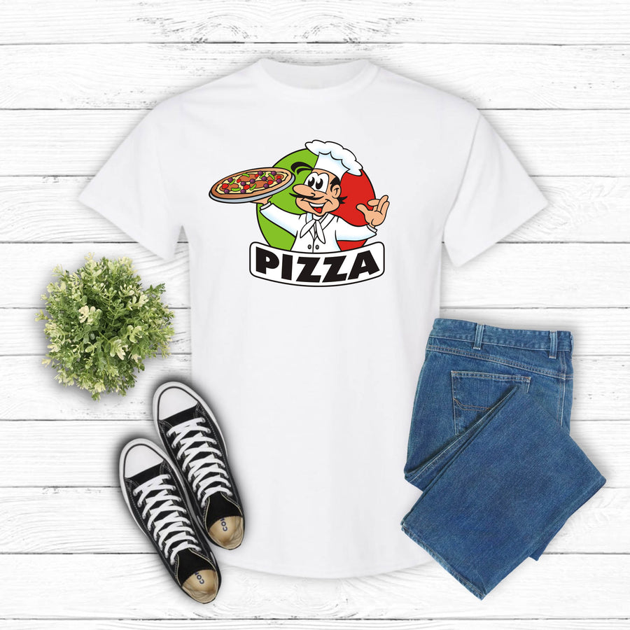 Pizza Chef T-Shirt — Retro Pizza Logo Tee