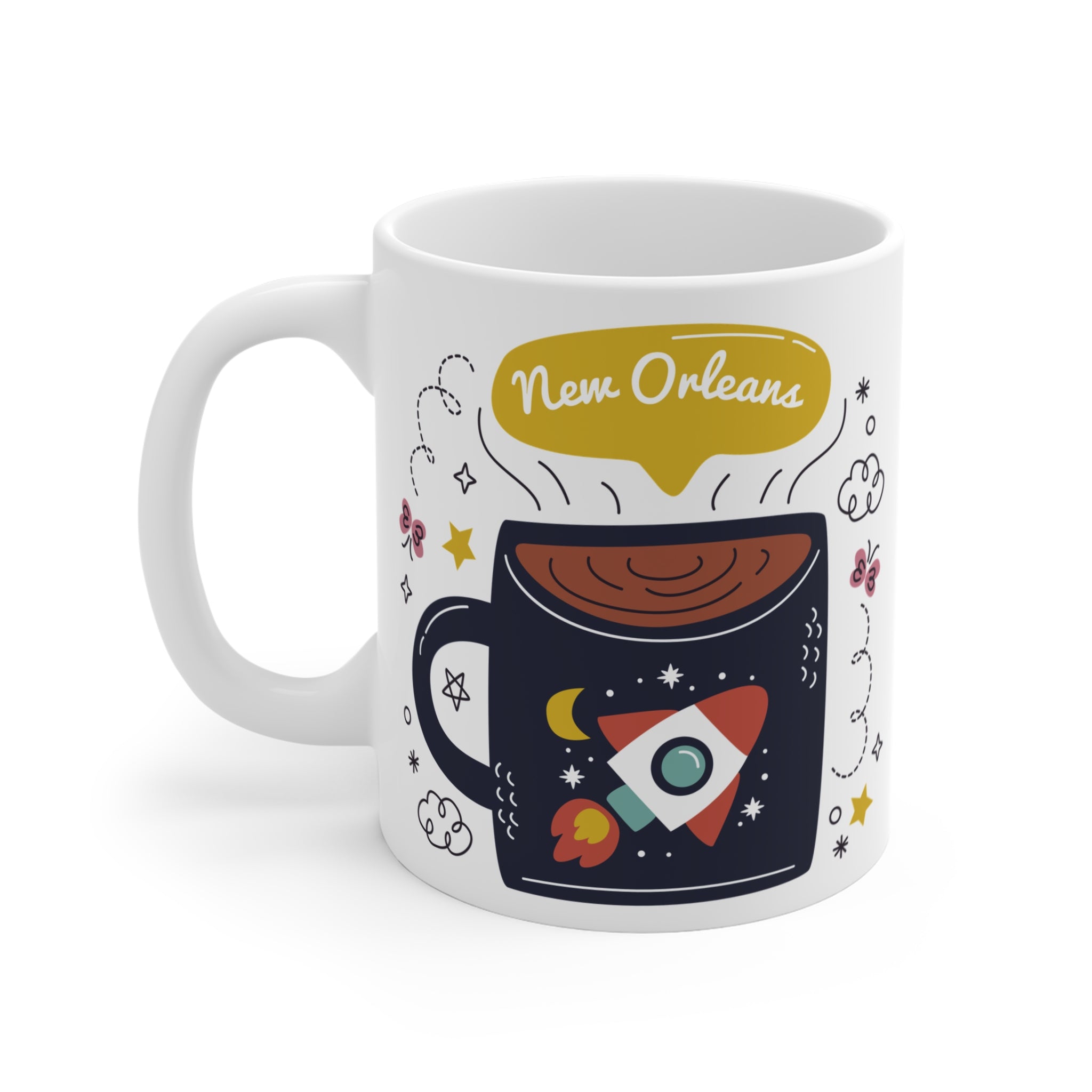 New Orleans Coffee Mug — Rocket Coffee Cup 11oz