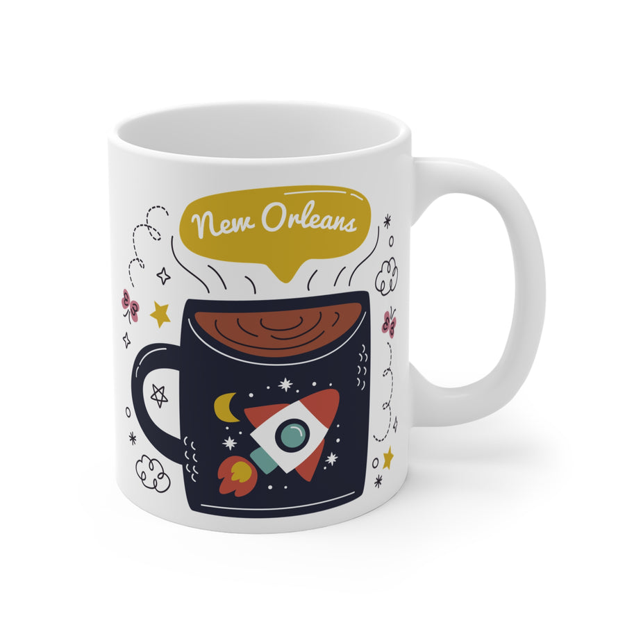 New Orleans Coffee Mug — Rocket Coffee Cup 11oz