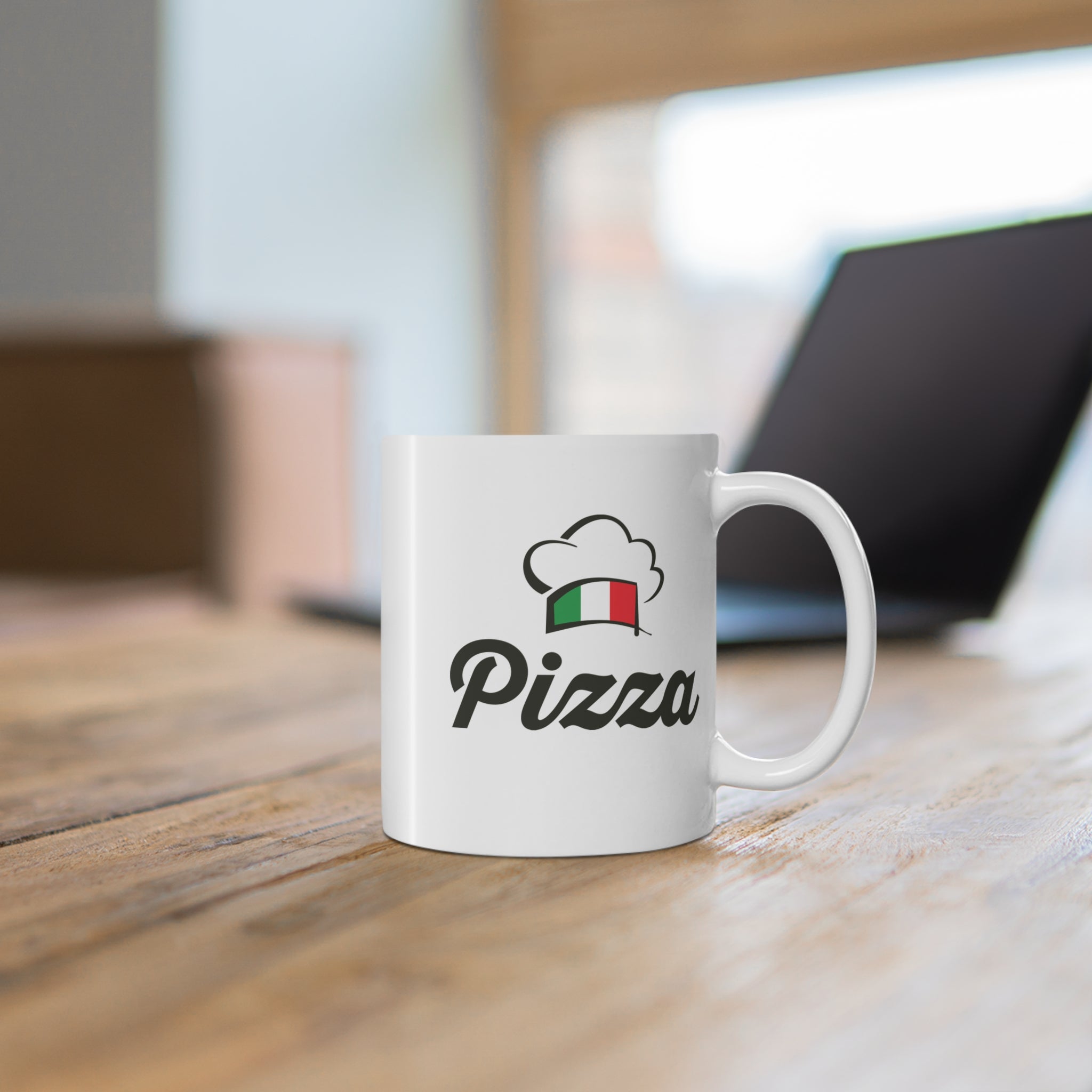 Pizza Mug - Italian Chef Hat Coffee Cup (11oz)