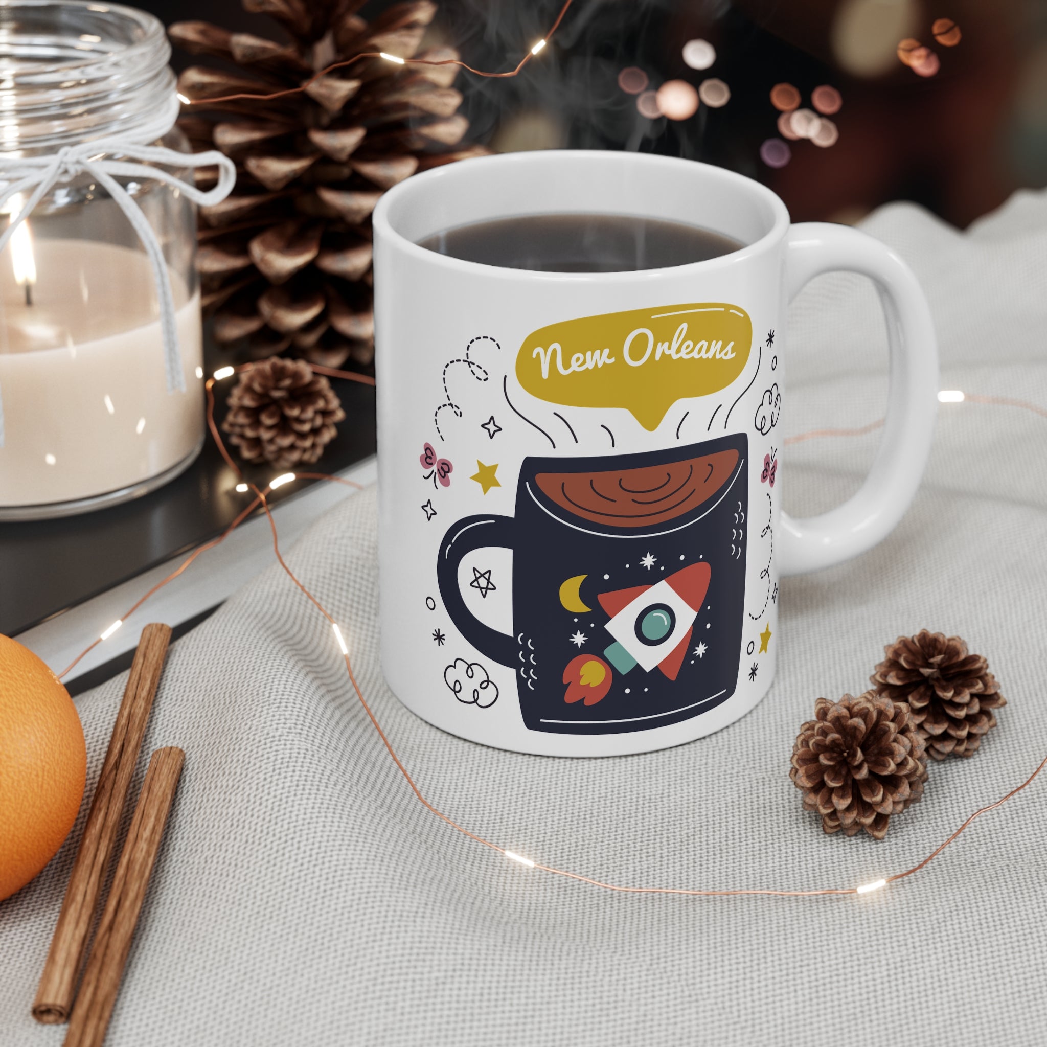 New Orleans Coffee Mug — Rocket Coffee Cup 11oz