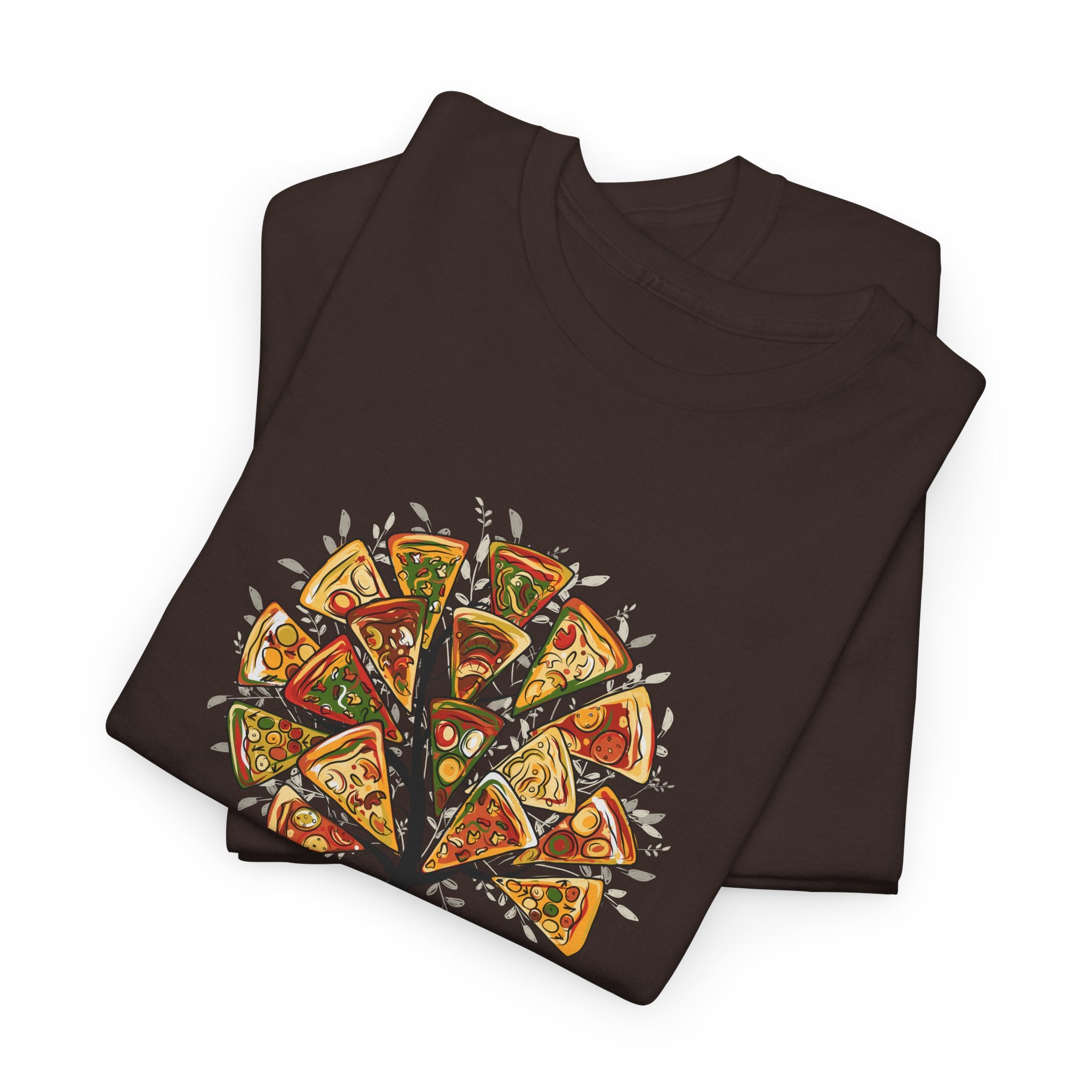 Pizza Tree T-Shirt — Funny Pizza Slice Tree Graphic Tee