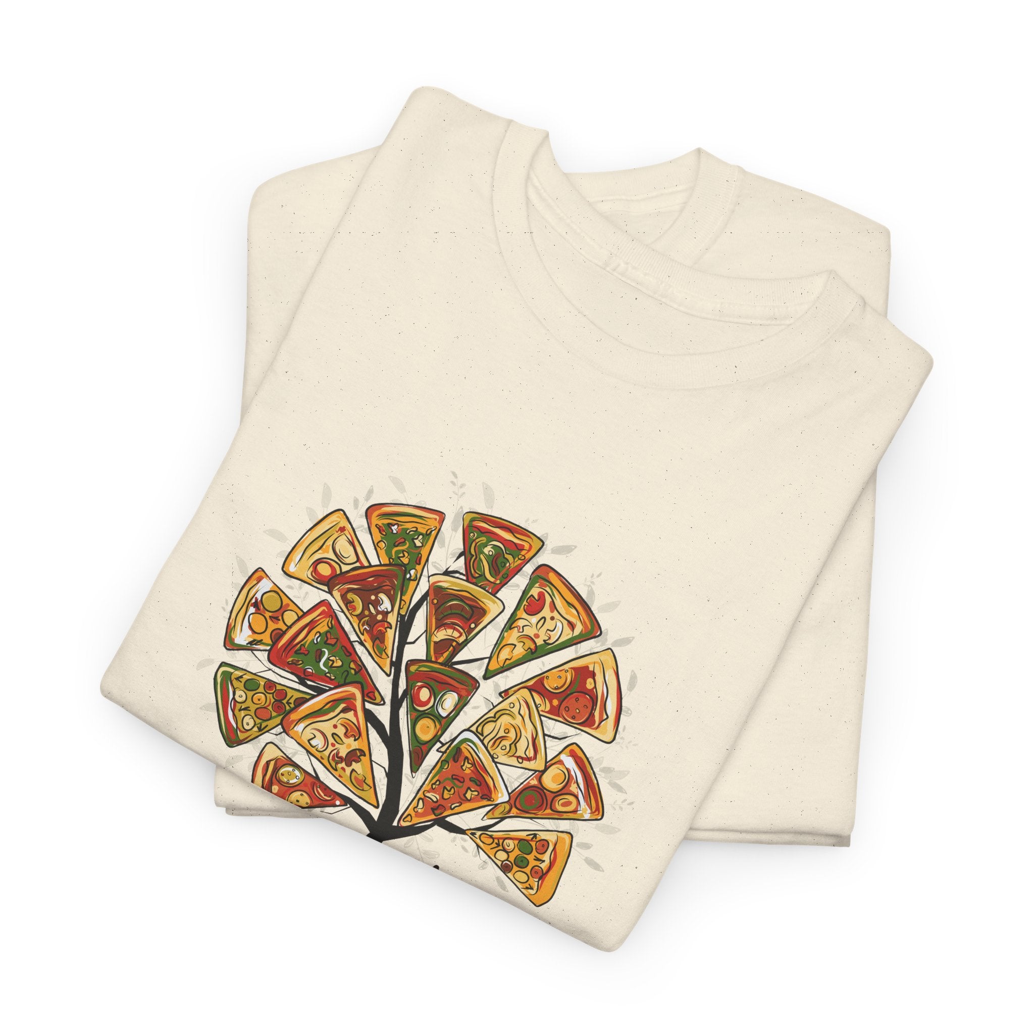 Pizza Tree T-Shirt — Funny Pizza Slice Tree Graphic Tee